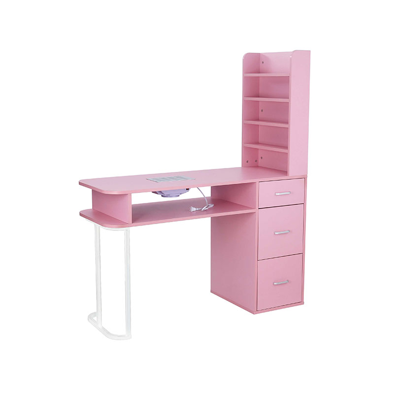 HZ2040PK Stół do pielęgnacji paznokci z pojemnikiem na kurz i poduszką na nadgarstek