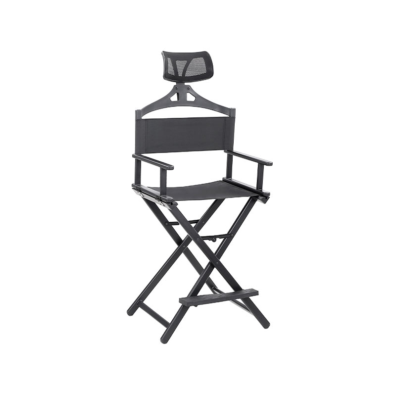 HZ2008Z Prosty, składany fotel do makijażu z zagłówkiem