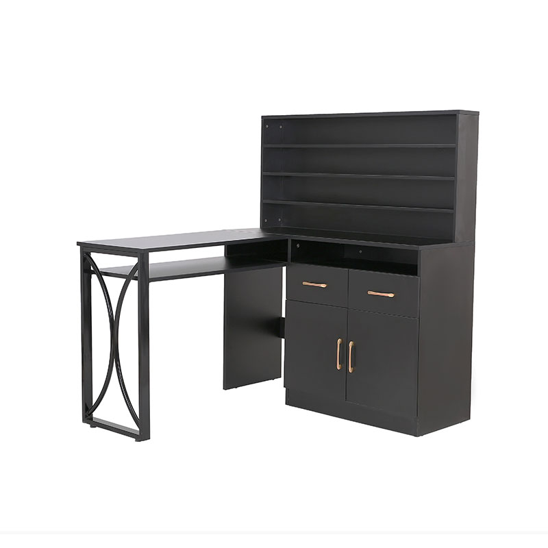 HZ2080 Czarny uniwersalny stolik do manicure z szufladami