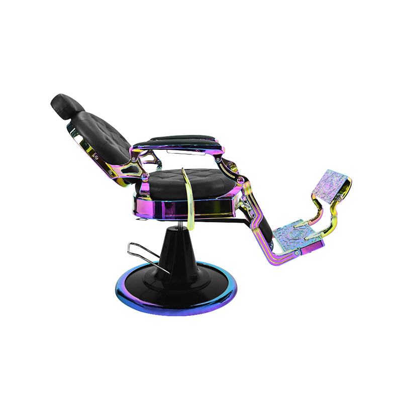 HZ8799XC Krzesło fryzjerskie w stylu retro z ramą laserową Wytrzymałe krzesła fryzjerskie