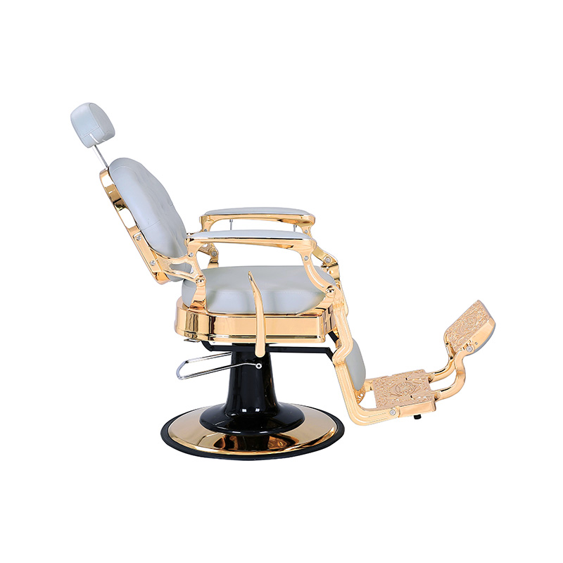 HZ8799B-K / HZ8799B-R / HZ8799G-R / HZ8799H-Z Fotel fryzjerski w kolorze czarnym ze złotą ramą