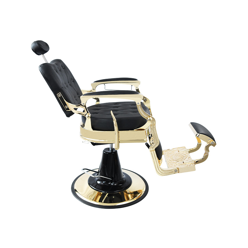 HZ8799F Krzesło fryzjerskie w stylu vintage, wytrzymałe, hydraulicznie odchylane, z kwadratowym oparciem