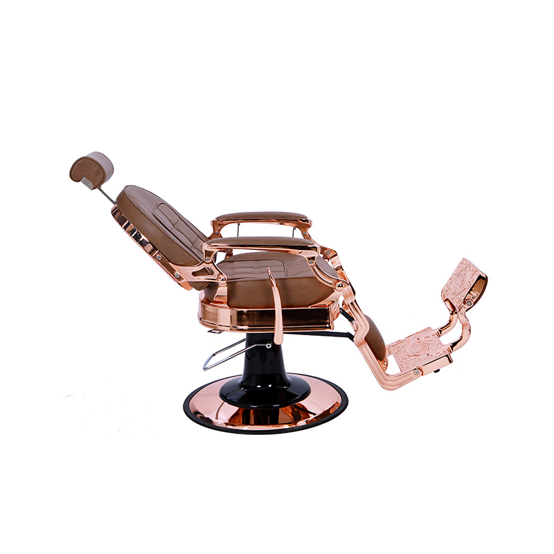 HZ87101BR Specjalne krzesło do salonu fryzjerskiego w brązową kratkę