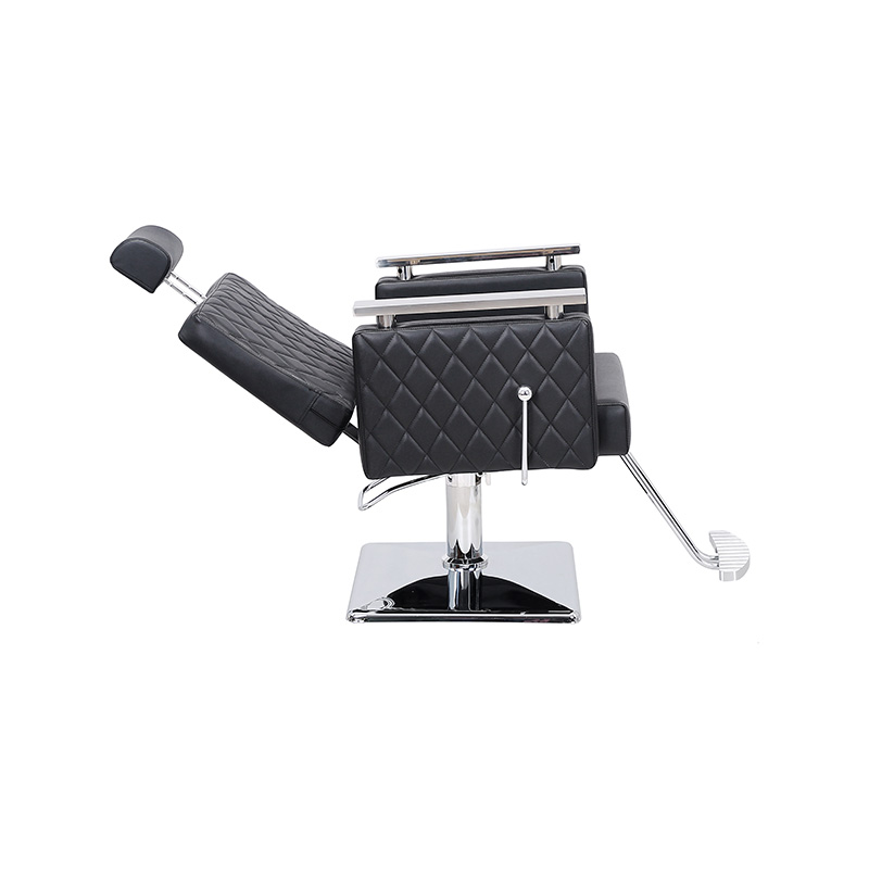 HZ8803D Krzesło rozkładane z kwadratowym oparciem i czarnym diamentem