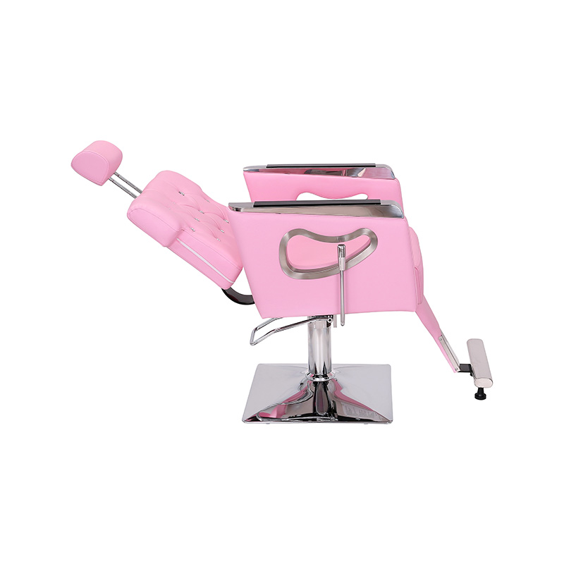 HZ87111GY / HZ87111WT / HZ87111PK / HZ87111BR / HZ87111 Rozkładany fotel salonowy o dużej wytrzymałości, fotel do stylizacji w stylu vintage dla stylisty fryzur