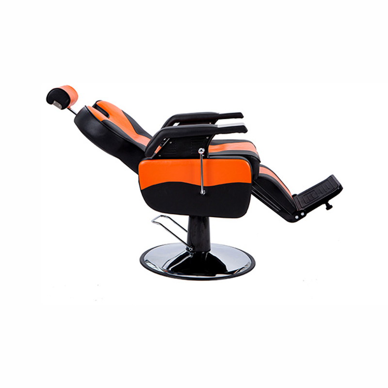HZ8702DG Black & orange classic barber chair