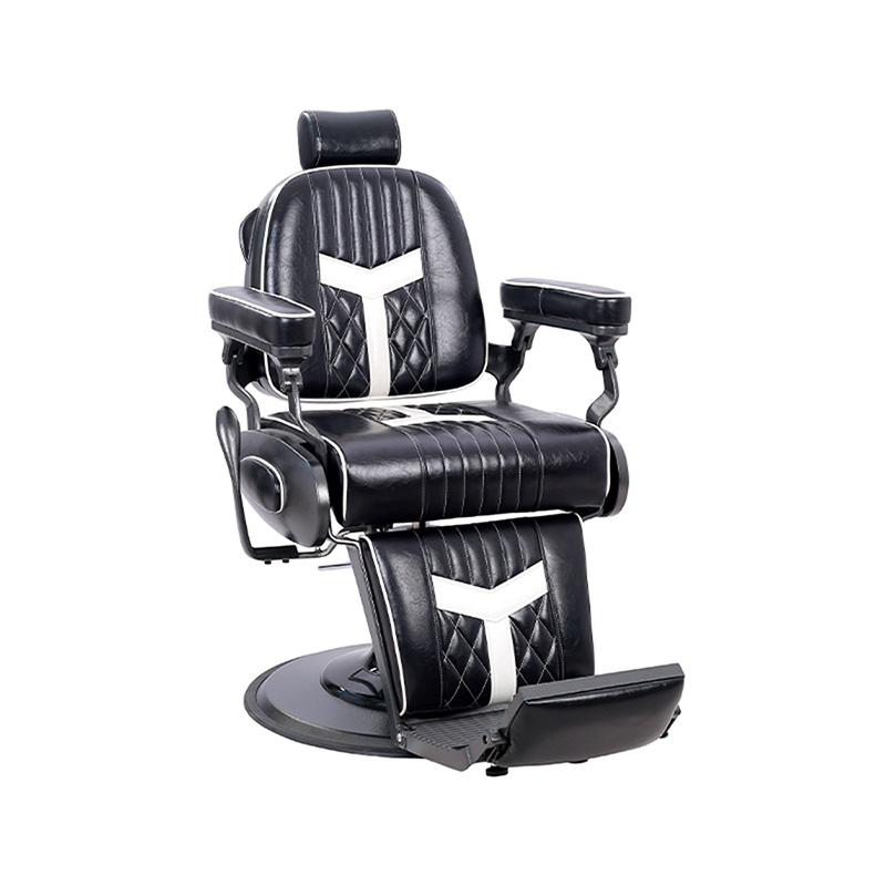 HZ8775 Vintage fotel fryzjerski z charakterem, męski fotel olejowy