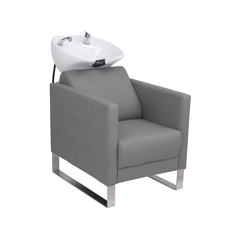 HZ9102 / HZ9102H Czarna ceramiczna miska i krzesło na szampon do płukania wstecznego